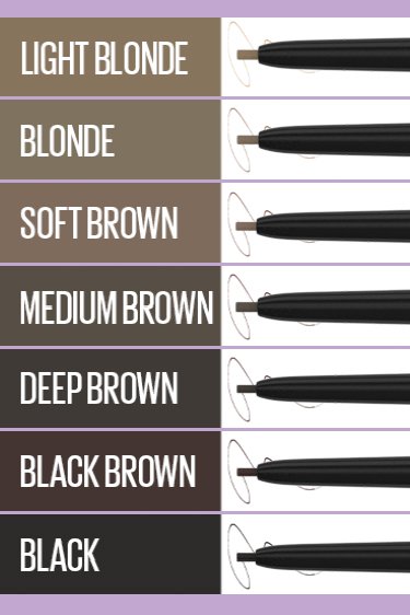 maybelline brow ultra slim swatches us