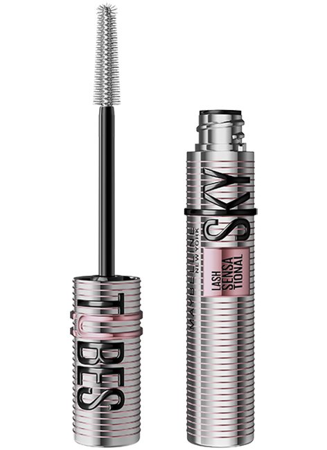 Maybelline Sky Tubes tubing maskara, Very Black, kare paket görseli