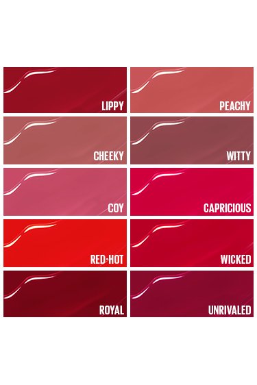 Maybelline SS Vinyl Ink renkleri