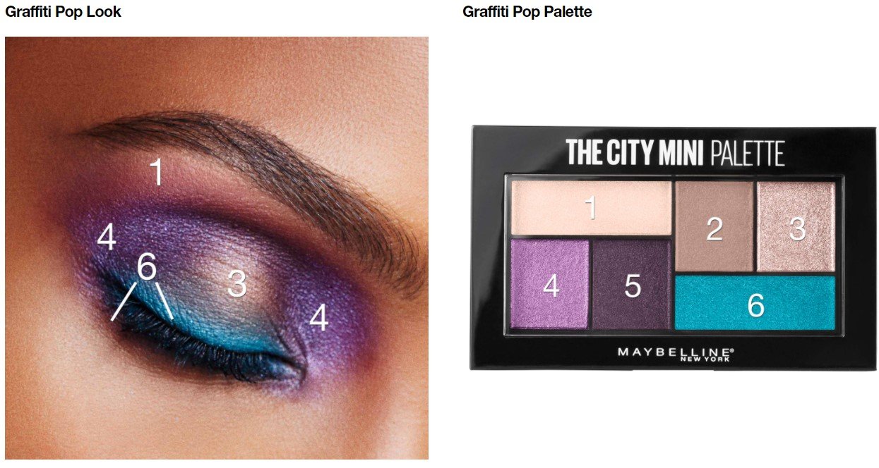 Maybelline City Mini Far Paleti Grafiti Pop